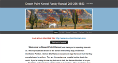Desktop Screenshot of desertpointkennel.com