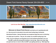 Tablet Screenshot of desertpointkennel.com